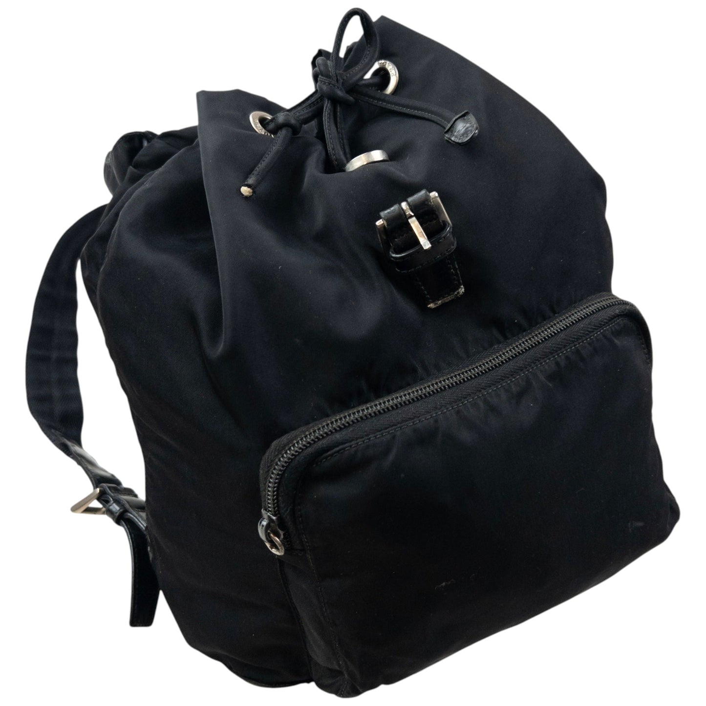 Vintage 2000s Prada Bucket Backpack | O/S, Black