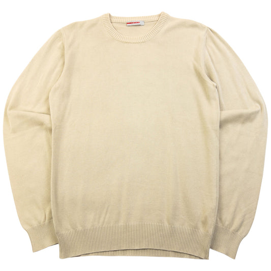 Vintage 2000s Prada Sport Jumper Womens Size M | Medium, Beige