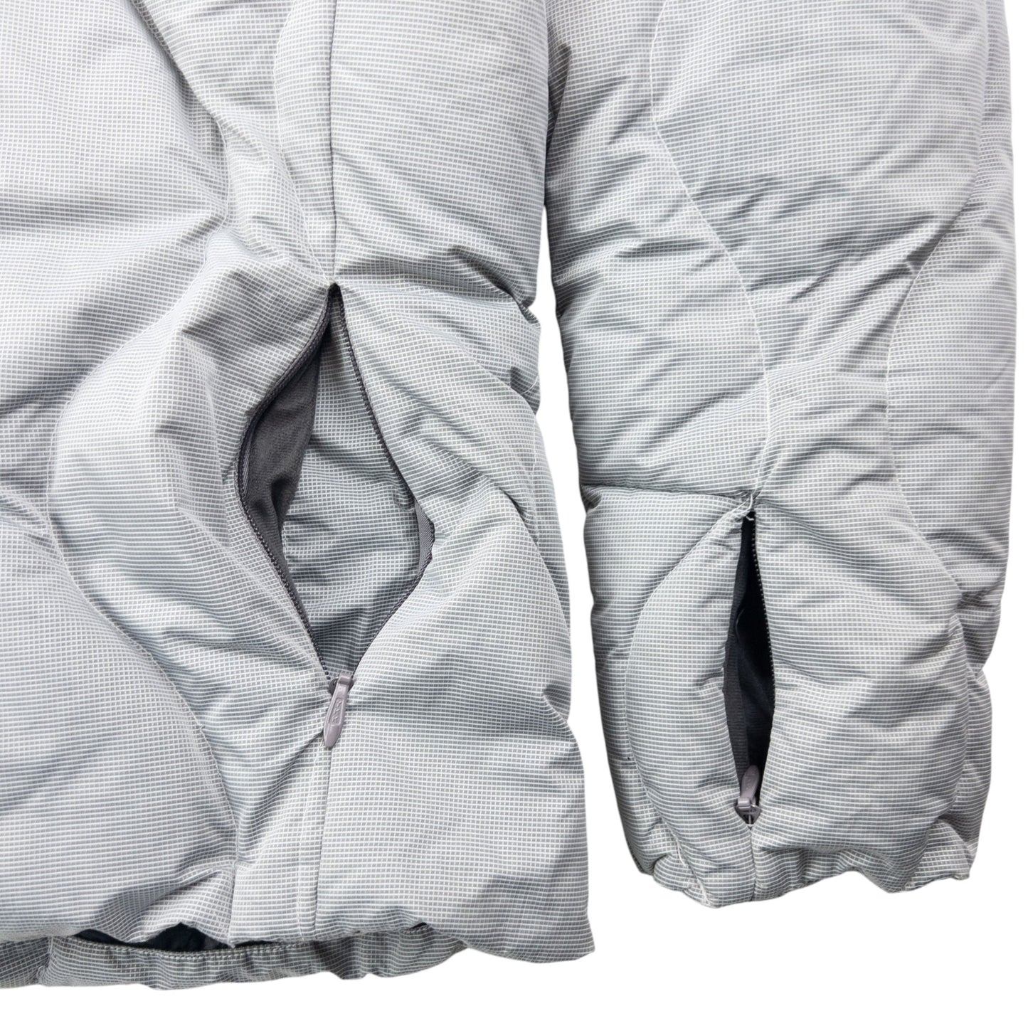 Vintage 2000s Salomon Zip Up Puffer Jacket Womens Size M | Medium, Grey