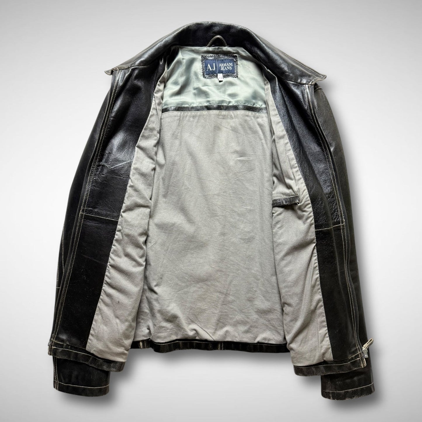Armani Jeans Leather Jacket (2000s)