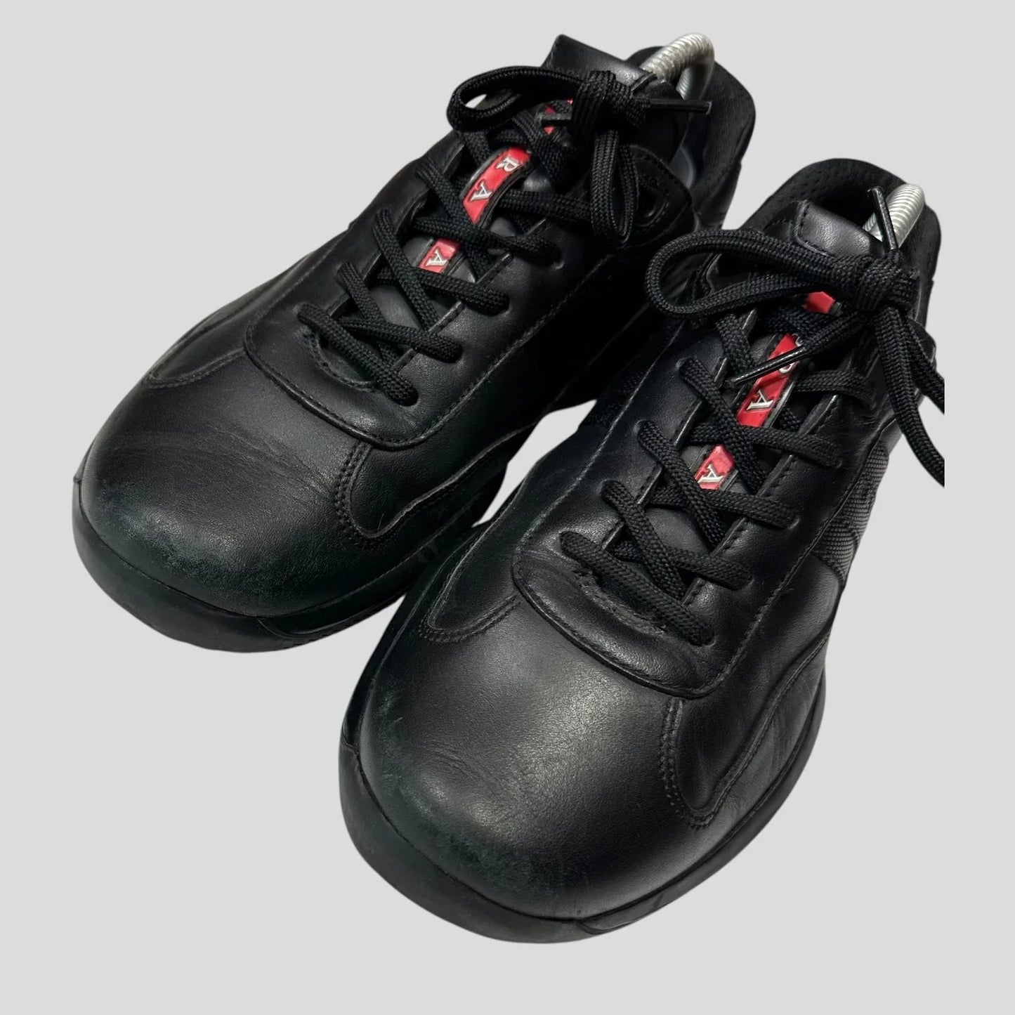 Prada 2007 Cups Carbon Logo Triple Black - UK8