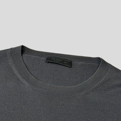 Prada 2015 Tri-colour Virgin Wool Lightweight Crewneck Jumper - M/L | Default Title, Multicoloured