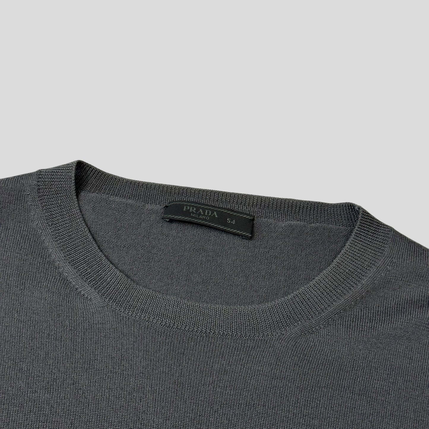 Prada 2015 Tri-colour Virgin Wool Lightweight Crewneck Jumper - M/L | Default Title, Multicoloured