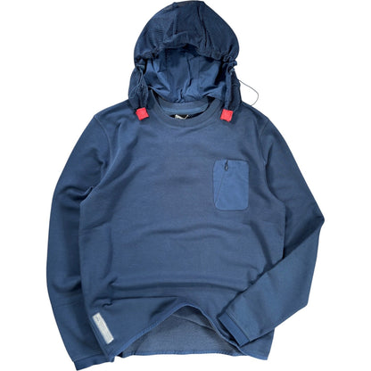 Puma by Hussein Chalayan 2013 Detachable Hood Sweatshirt M | Medium, Blue