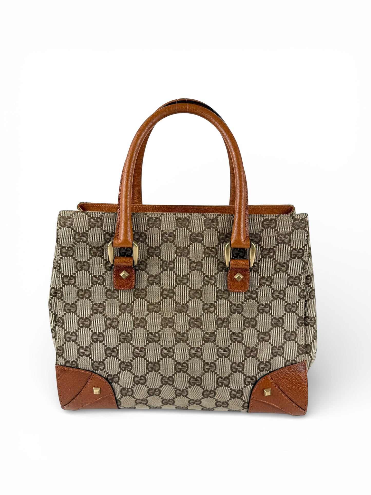 2010s Gucci GG Monogram Nailhead Mini Tote Handbag | O/S, Multicoloured