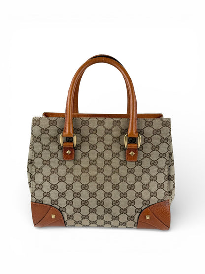 2010s Gucci GG Monogram Nailhead Mini Tote Handbag | O/S, Multicoloured