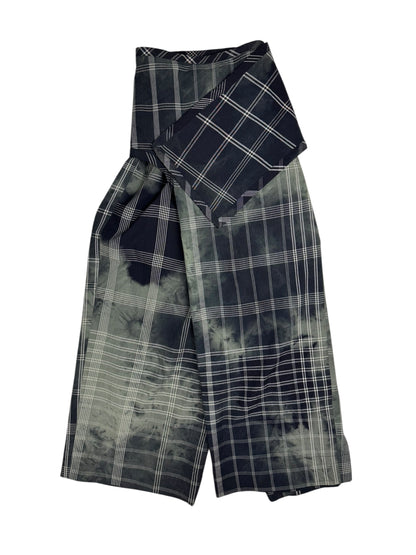 Comme des Garçons S/S 1992 check tie dye wrap trousers | Green, Green