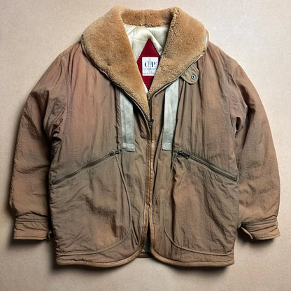 A/W 1983 C.P. COMPANY Japanese Nylon Shearling Collar Field Jacket