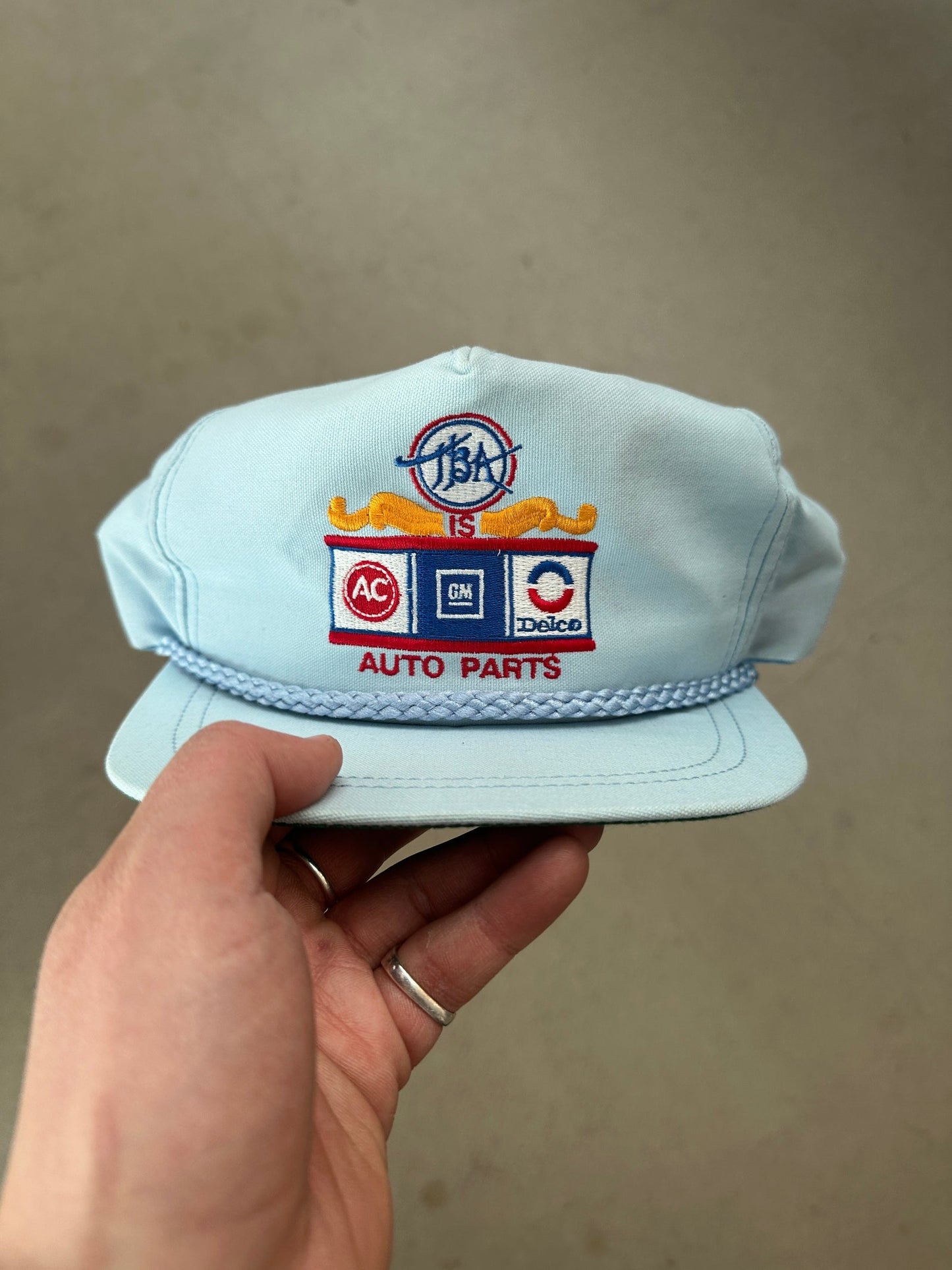 1990's TBA Auto Parts Cap | O/S, Light Blue