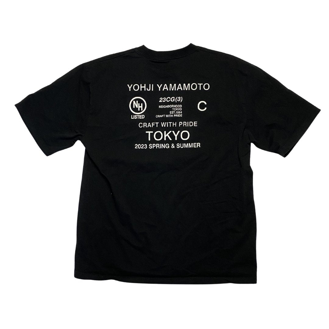 Vintage YOHJI YAMAMOTO X NEIGHBORHOOD SS23 TEE - L | Large, Black