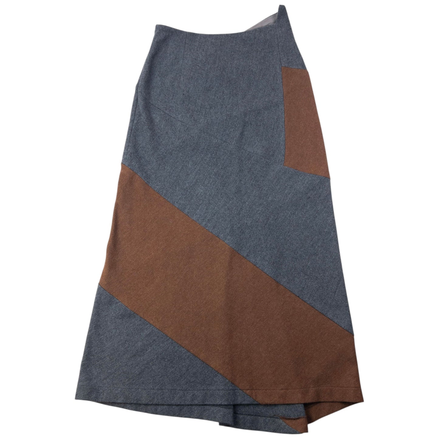 Vintage 1997 Comme Des Garçons Tricot Asymmetric Wool Skirt Womens Size W28