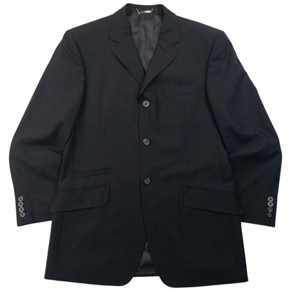 Vintage 2000s Versace Classic Monogram Jacket & Trousers Suit Set Size L | Large, Black