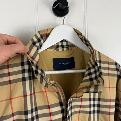 Burberry Nova Check Waterproof Pullover Jacket (XL) | Extra Large, Beige