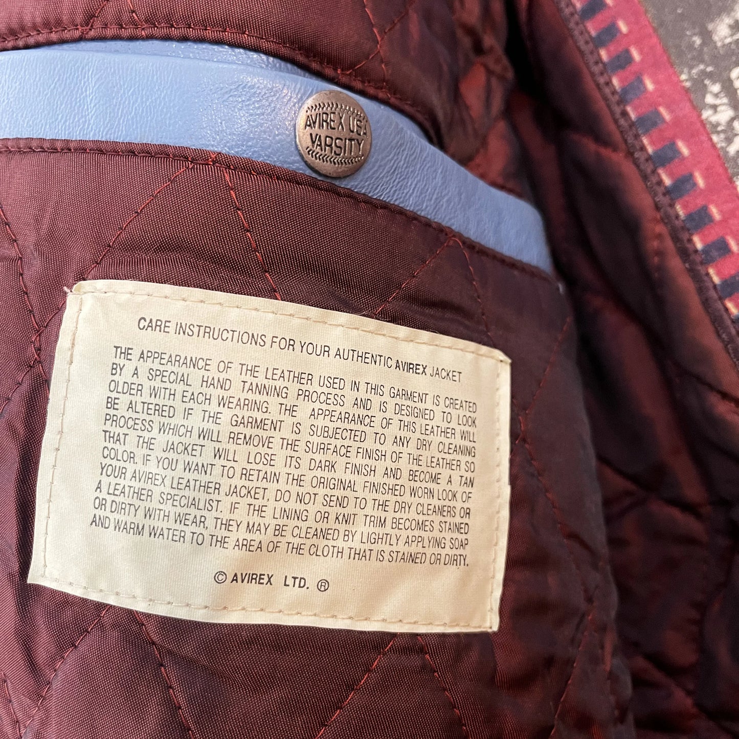 Avirex Leather Varsity Jacket - XXL