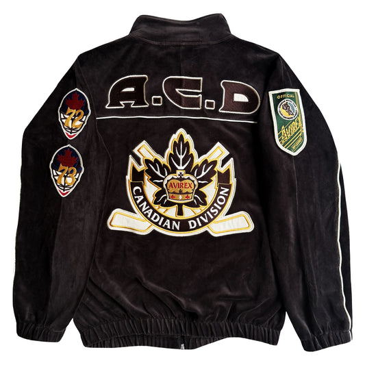 Avirex Velour Track Top 50th Anniversary Exclusive - L | Large, Brown