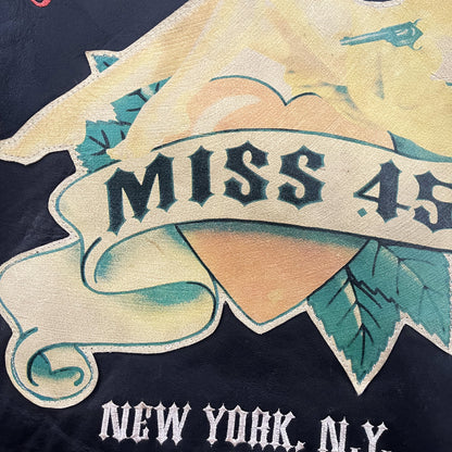 Avirex Leather Biker Motorcycle Jacket - S / M