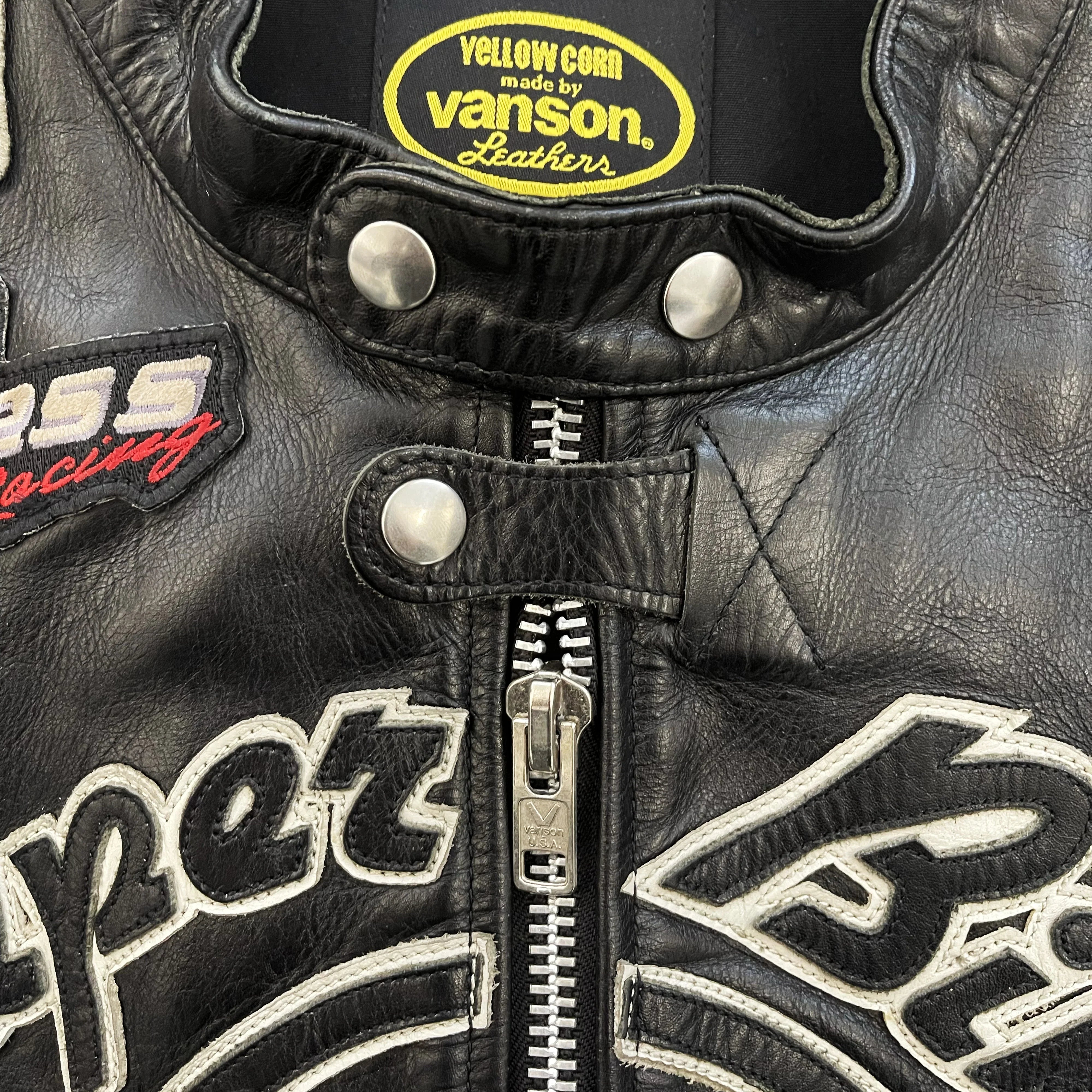 Vanson Leathers x Yellow Corn Motorcycle Racer Jacket - XL – Known