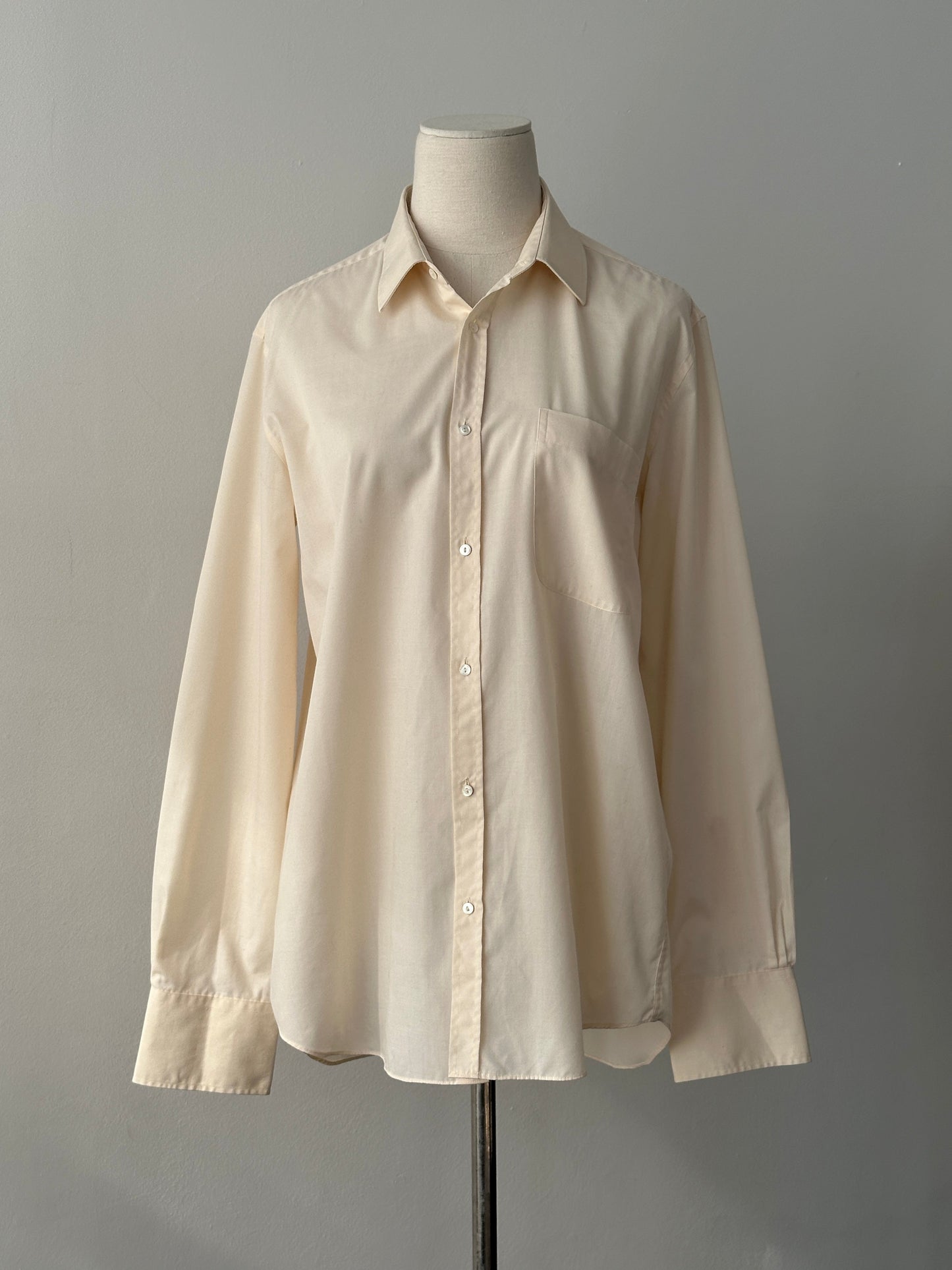 Christian Dior Chemises Paris 1990s Cotton Shirt - M