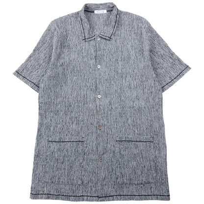 Vintage Yohji Yamamoto Checkered Ruched Button Up Shirt Size M