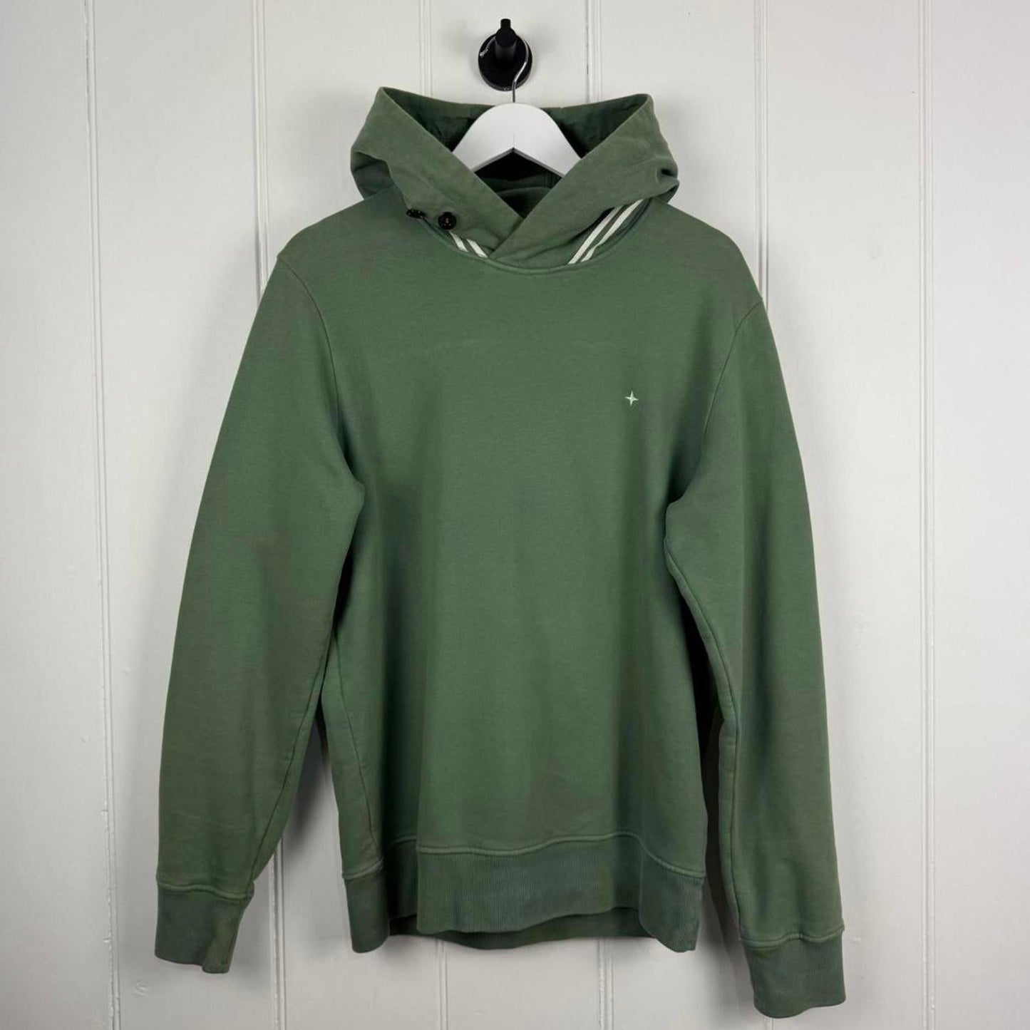 Stone Island Logo Hoodie Green (M) | Medium, Green