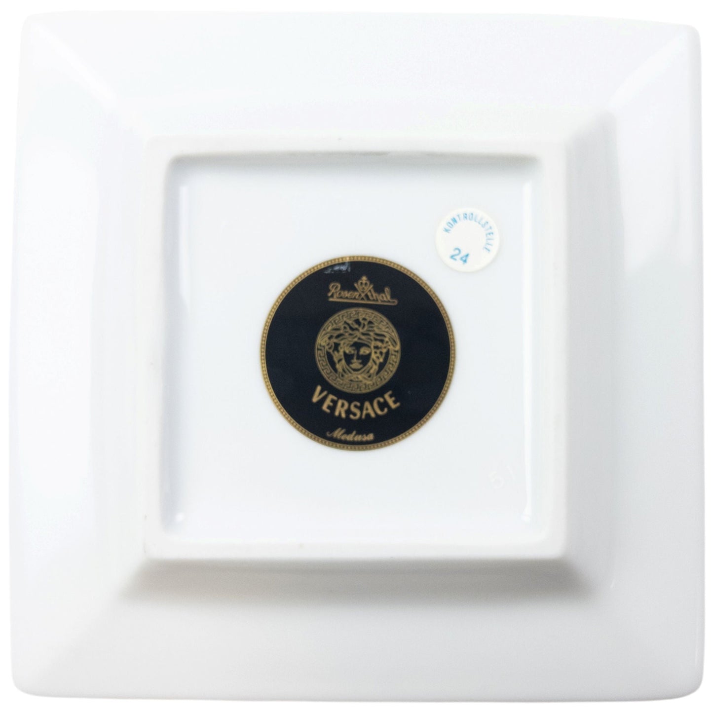 Vintage 2000s Versace Rosenthal Medusa Pattern Ash Tray | O/S, Rose