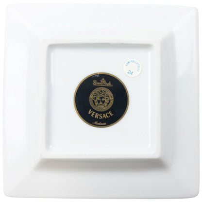 Vintage 2000s Versace Rosenthal Medusa Pattern Ash Tray | O/S, Rose