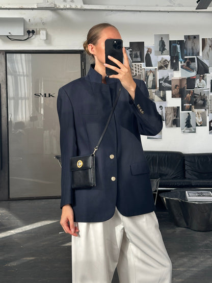 Christian Dior Monsieur 1980s Pure Wool Bespoke Button Blazer - 38R/M