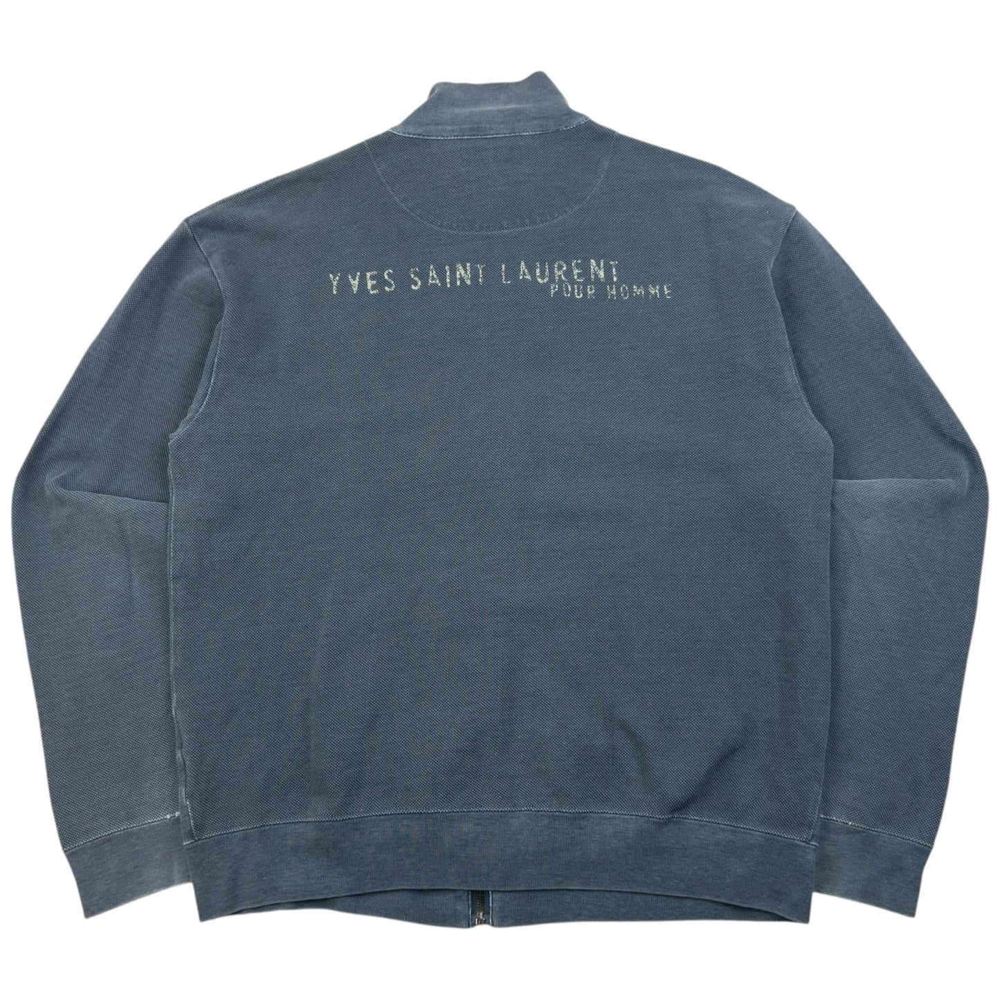 Vintage 2000s YSL Yves Saint Laurent Zip Up Sweatshirt Size M | Medium, Grey