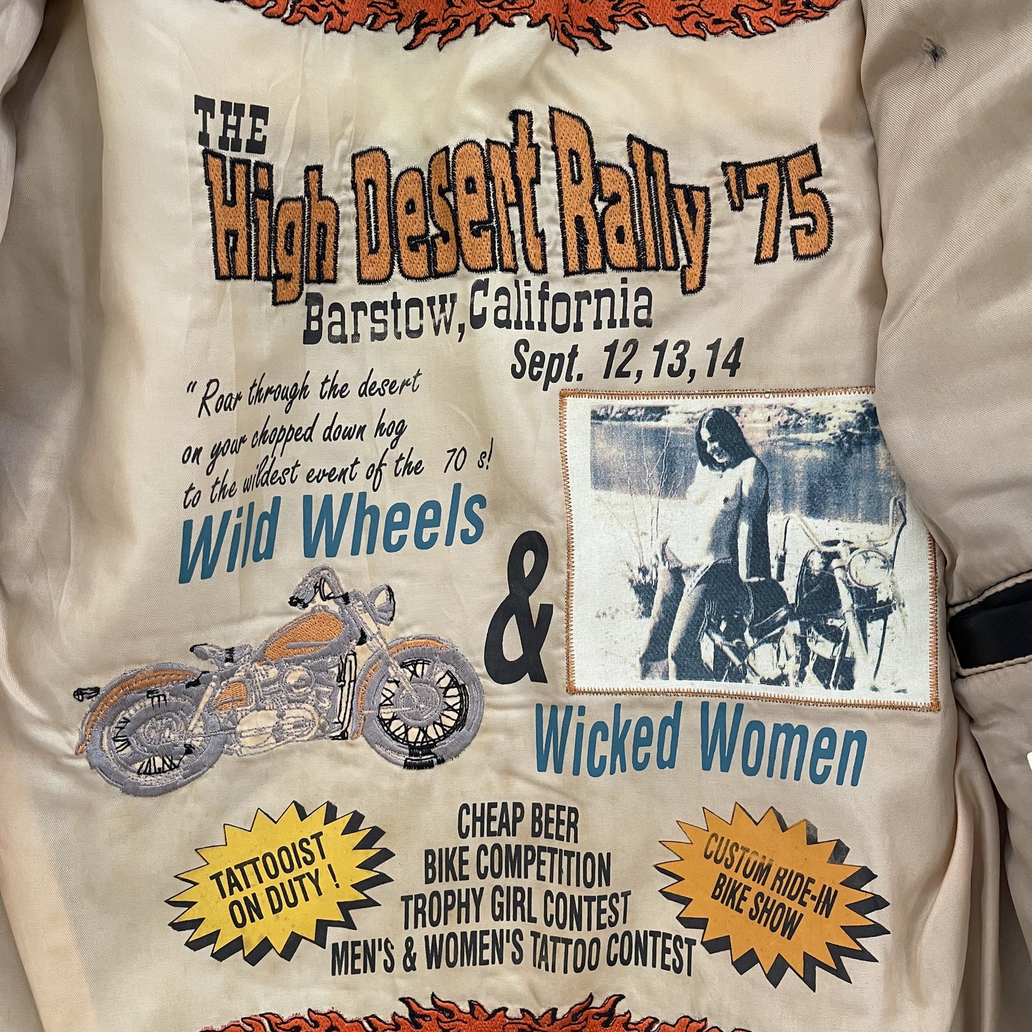 Avirex Leather Biker Motorcycle Jacket - S / M