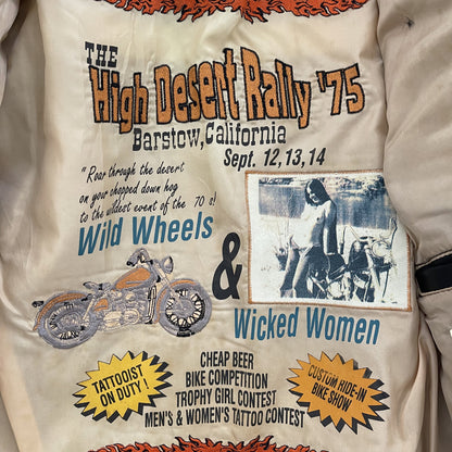 Avirex Leather Biker Motorcycle Jacket - S / M