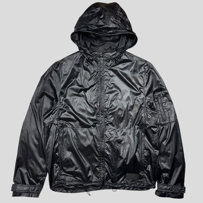 Prada Milano 2017 Rubberised Race Logo Technical Windbreaker - IT50 | Default Title, Black