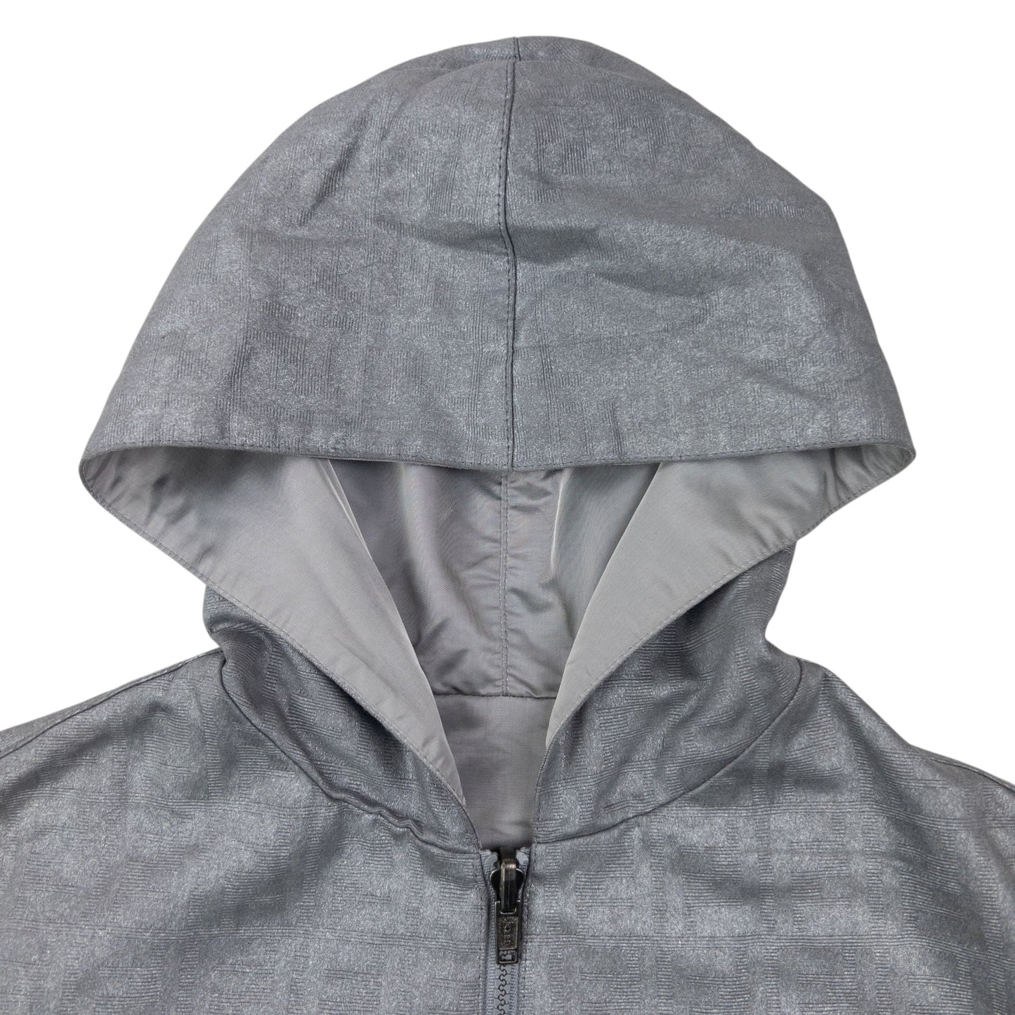 Vintage 90s Fendi Monogram Metallic Reversible Jacket Size M