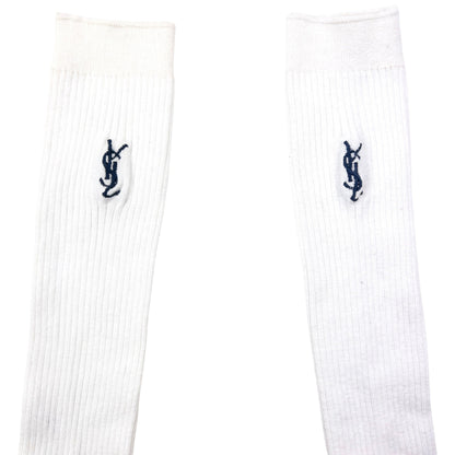Vintage YSL Yves Saint Laurent Embroidered Socks