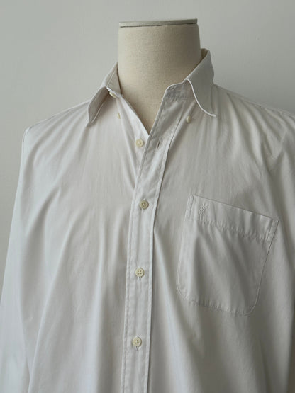 Yves Saint Laurent Pour Homme 2000s Cotton Logo Shirt -