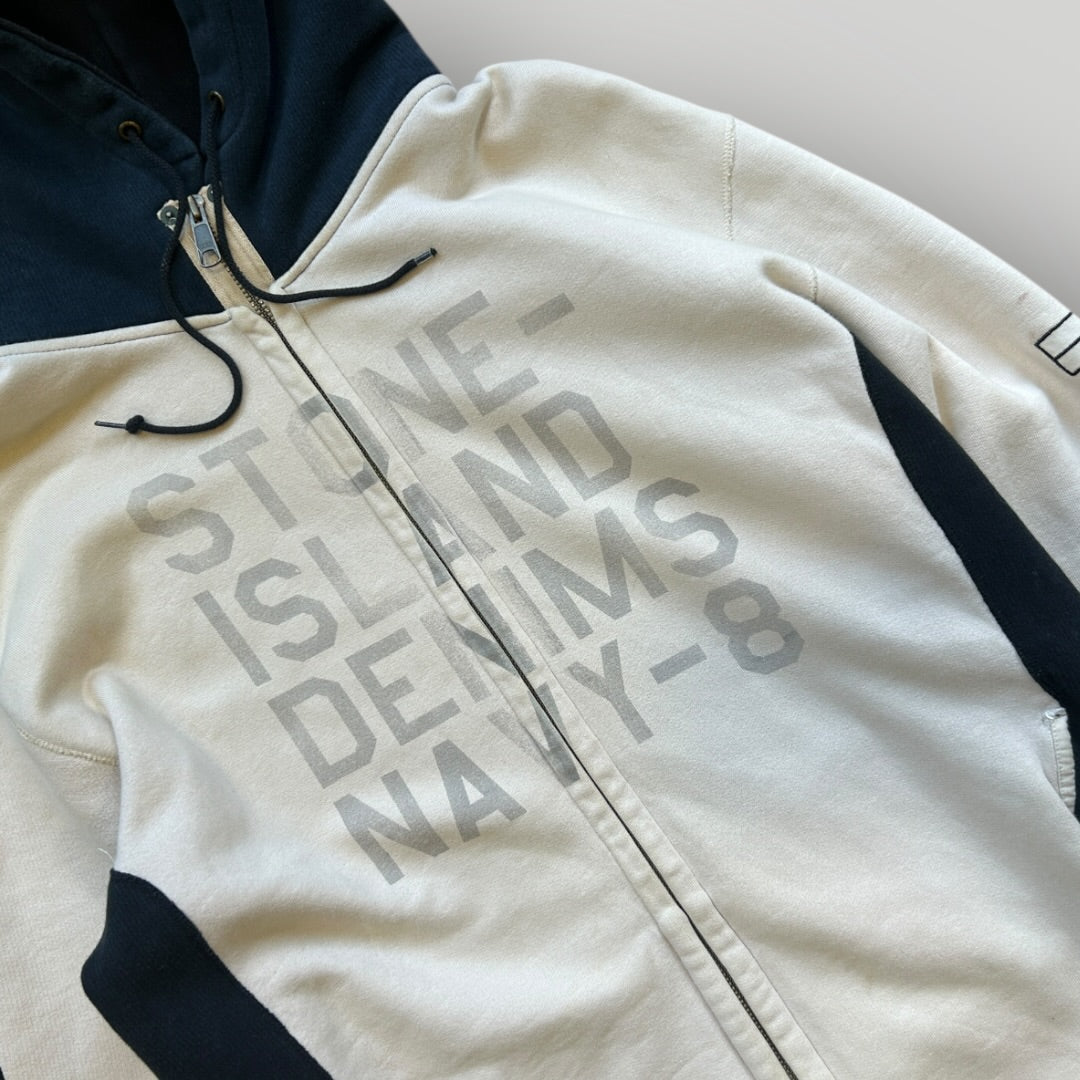 Stone Island Denims Zip Up Hoodie L/XL