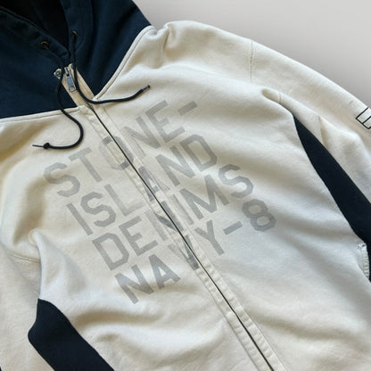 Stone Island Denims Zip Up Hoodie L/XL