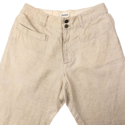 Vintage Plantation By Issey Miyake Lightweight Linen Trousers Size W30
