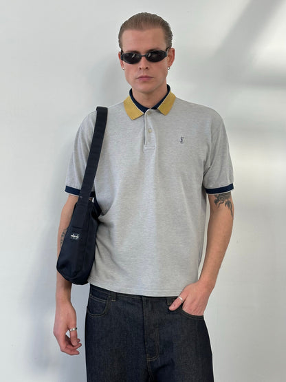Yves Saint Laurent Pour Homme 1990s Short Sleeve Boxy Polo - M
