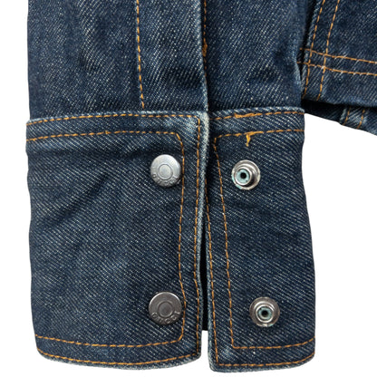 Vintage 90s Gucci By Tom Ford Cropped Denim Jacket Womens Size M | Medium, Navy