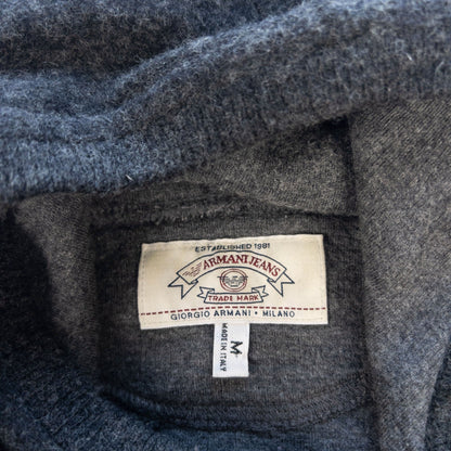 Vintage Armani Jeans Ninja Knit Hoodie Size M