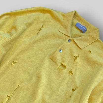 Comme des Garçons Homme AW/1990 Wool Knit Polo L | O/S, Tan