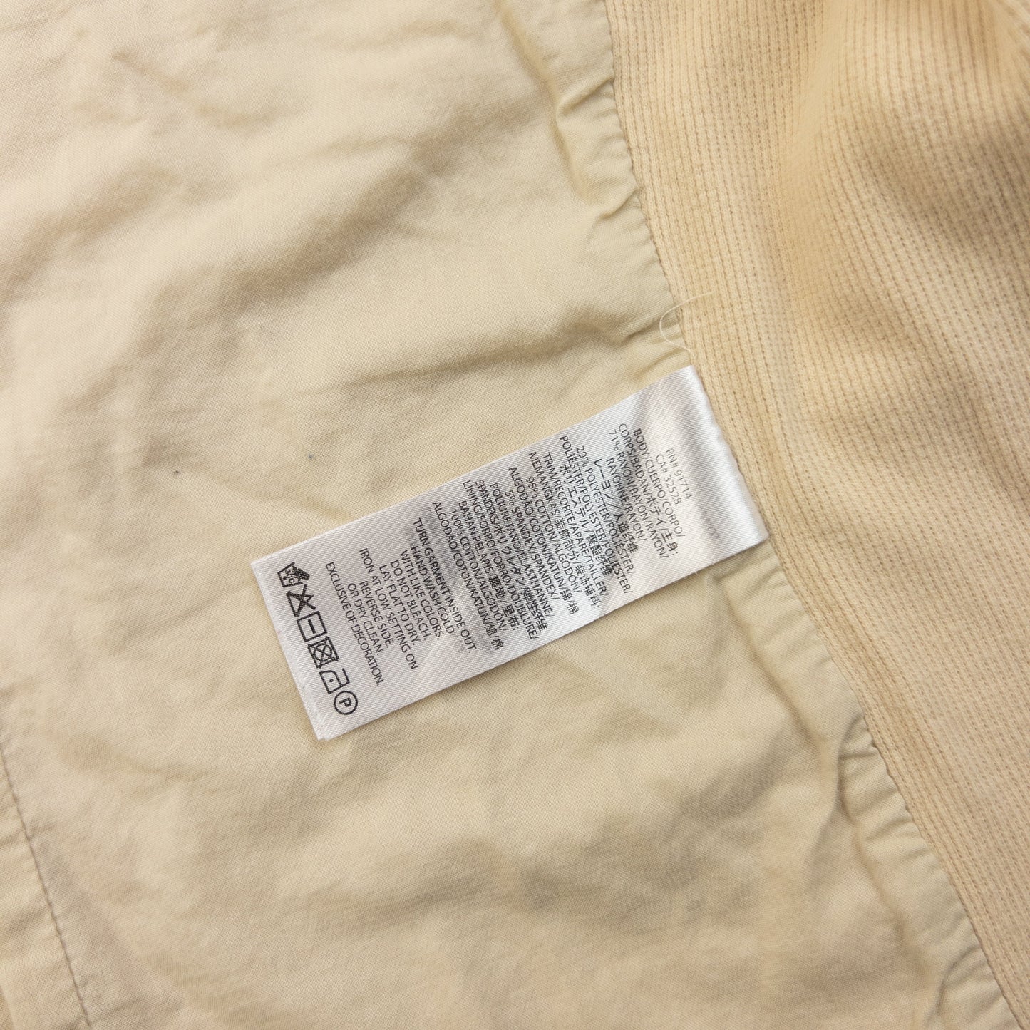Vintage 2000s Armani Exchange Double Zip Ruched Jacket Womens Size M | Medium, Beige