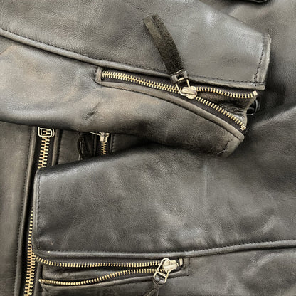 Avirex Leather Biker Motorcycle Jacket - S / M