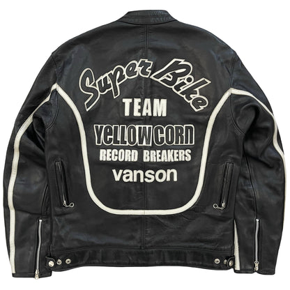 Vanson Leathers x Yellow Corn Motorcycle Racer Jacket - Known Source