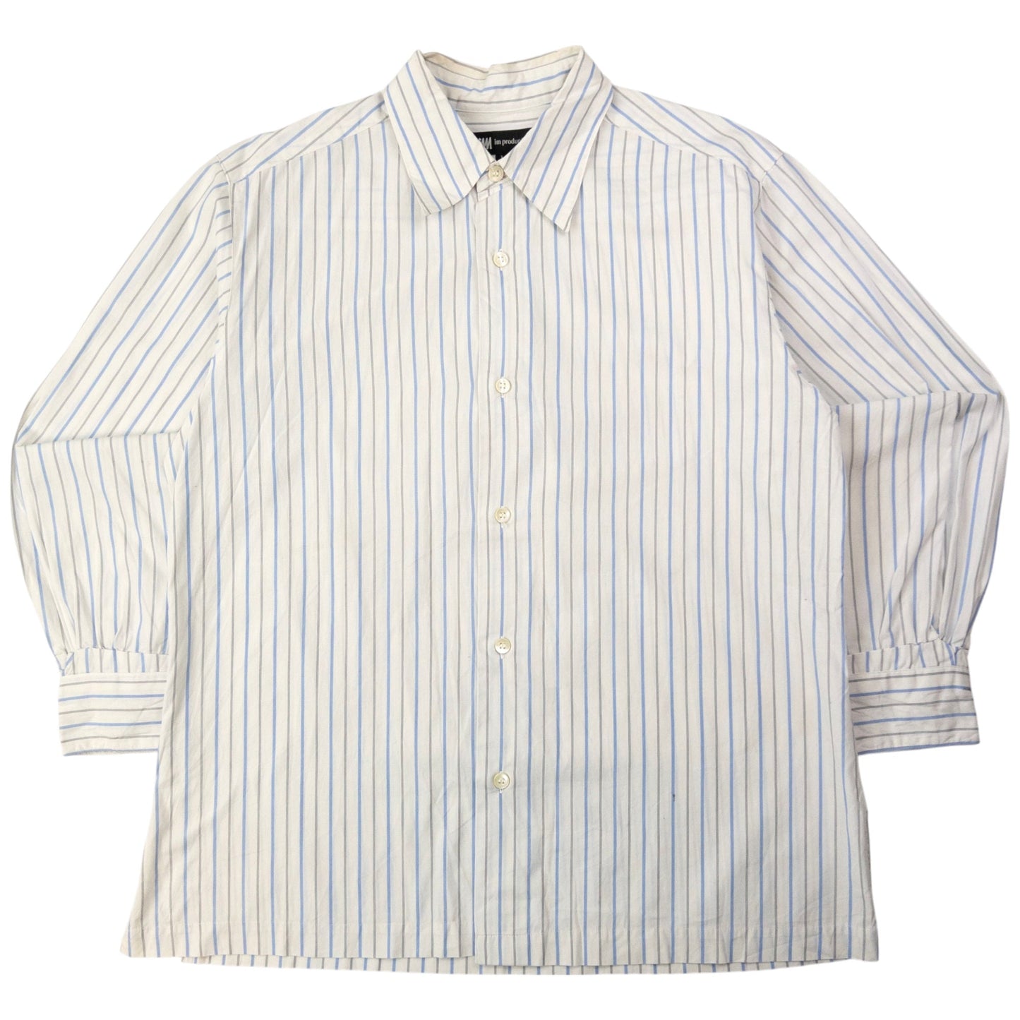 Vintage Issey Miyake Striped Long Sleeve Button Up Shirt Size S