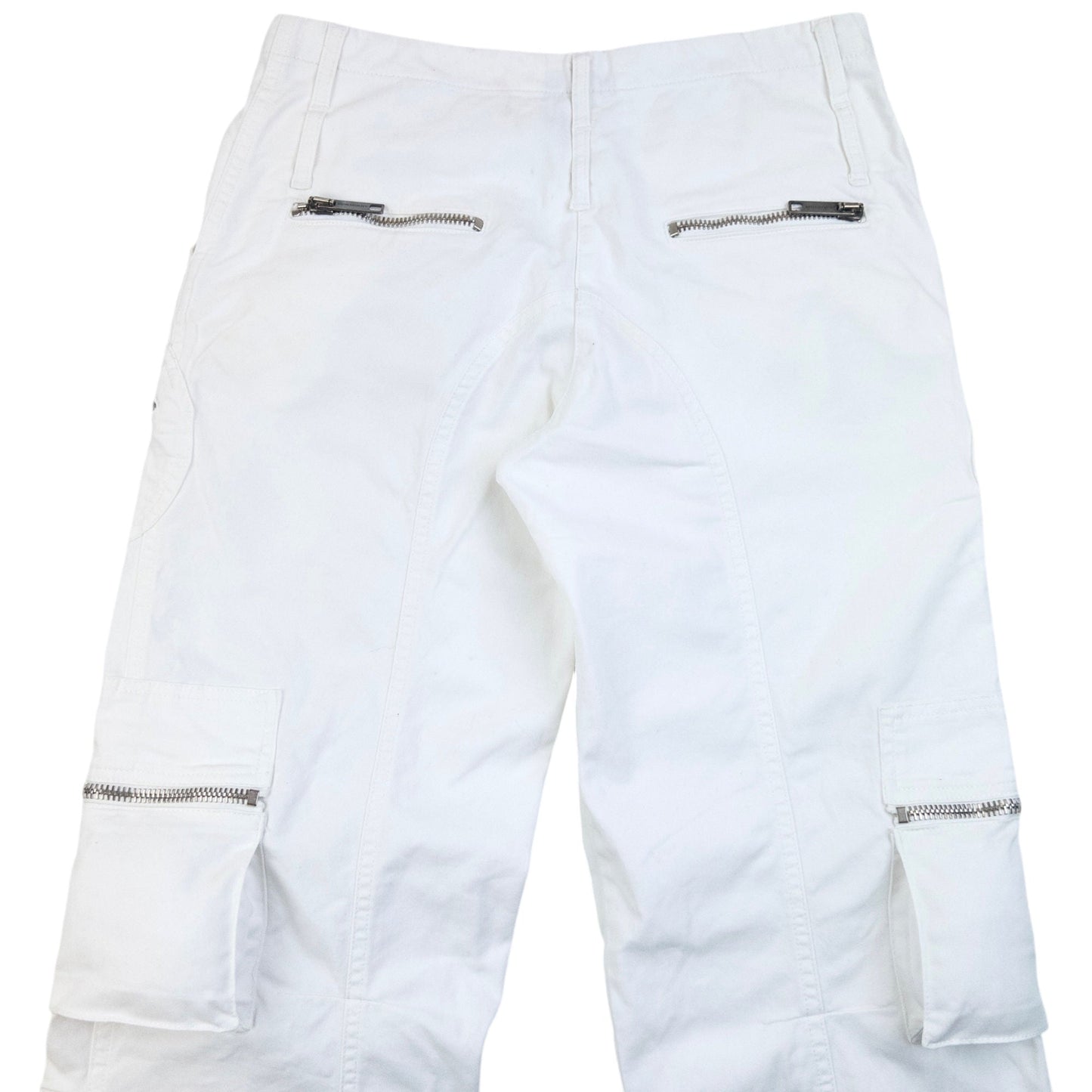 Vintage 2000s Burberry Cargo Trousers Size W31 | W31, White