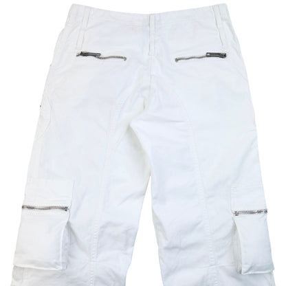 Vintage 2000s Burberry Cargo Trousers Size W31 | W31, White