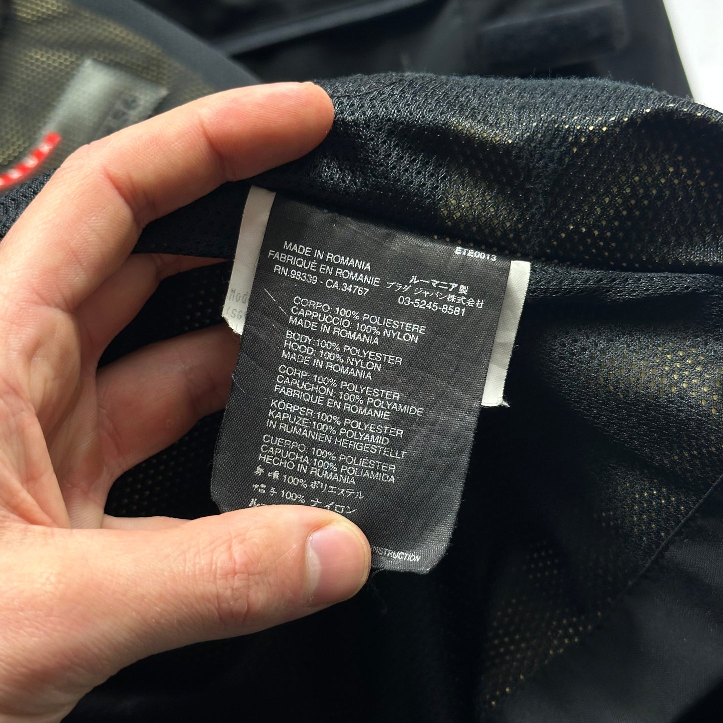 Prada Sport 00’s Goretex Nylon Stash Pocket Hood Jacket - XL