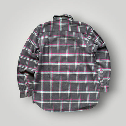 2000's Stüssy Flannel Overshirt L | O/S, Grey