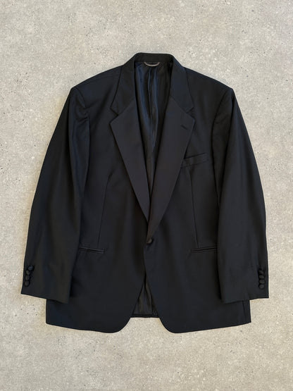 Christian Dior Monsieur 1980s Wool Tuxedo Blazer - 44R/XL